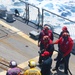 U.S Navy Sailors conduct a simulated fire training exercise on the USS Bulkeley