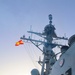 U.S. Navy Sailors conduct a fresh water wash down
