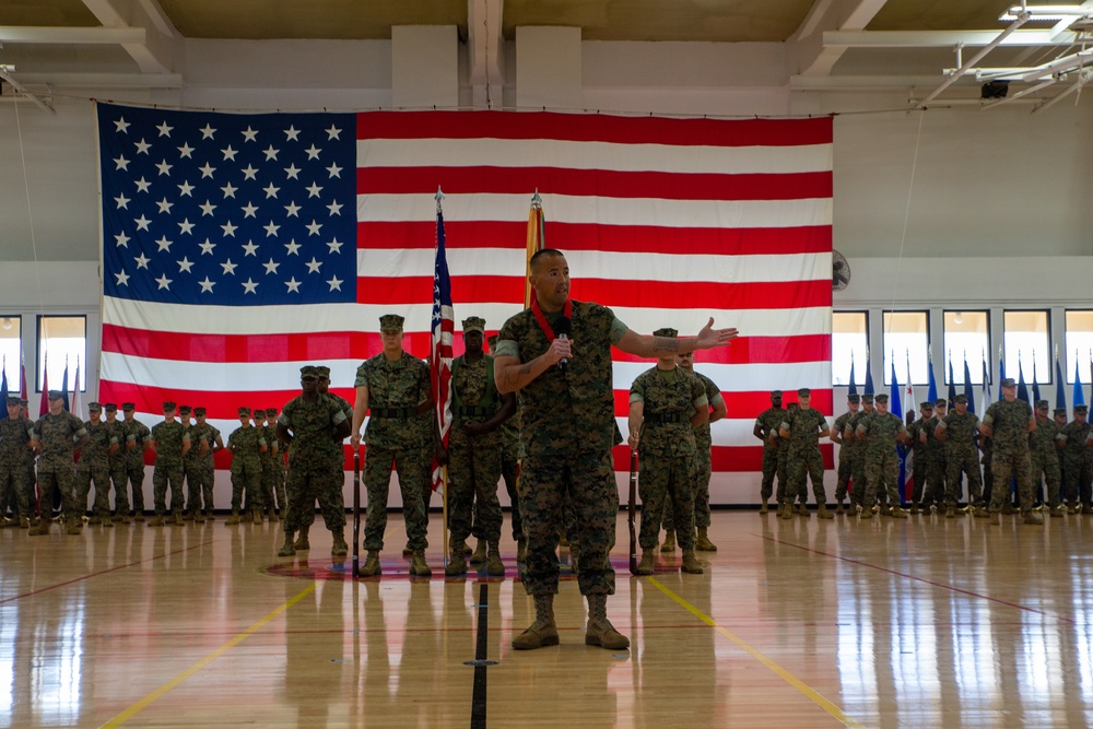Camp Blaz Sergeant Major Relief Ceremony