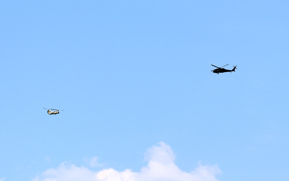 June 2025 helicopter training operations at Fort McCoy