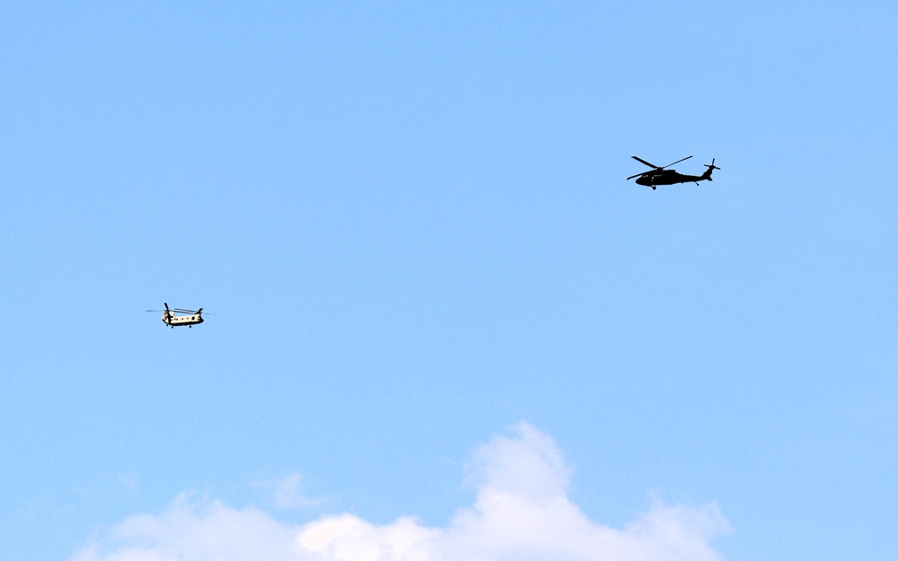 June 2025 helicopter training operations at Fort McCoy