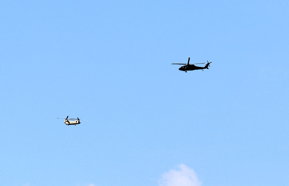 June 2025 helicopter training operations at Fort McCoy