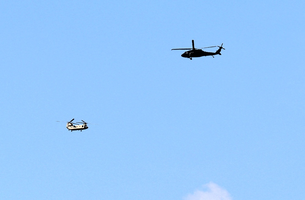 June 2025 helicopter training operations at Fort McCoy