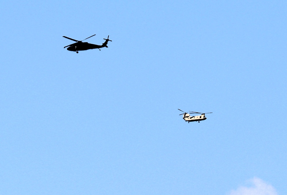 June 2025 helicopter training operations at Fort McCoy