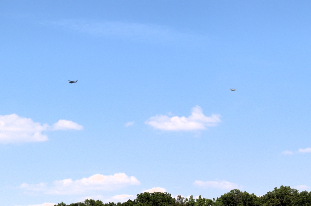 June 2025 helicopter training operations at Fort McCoy