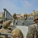 U.S. Army 11th Engineer Battalion and ROK army 1117th Engineer Group conduct joint bridge building training.
