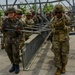 U.S. Army 11th Engineer Battalion and ROK army 1117th Engineer Group conduct joint bridge building training.