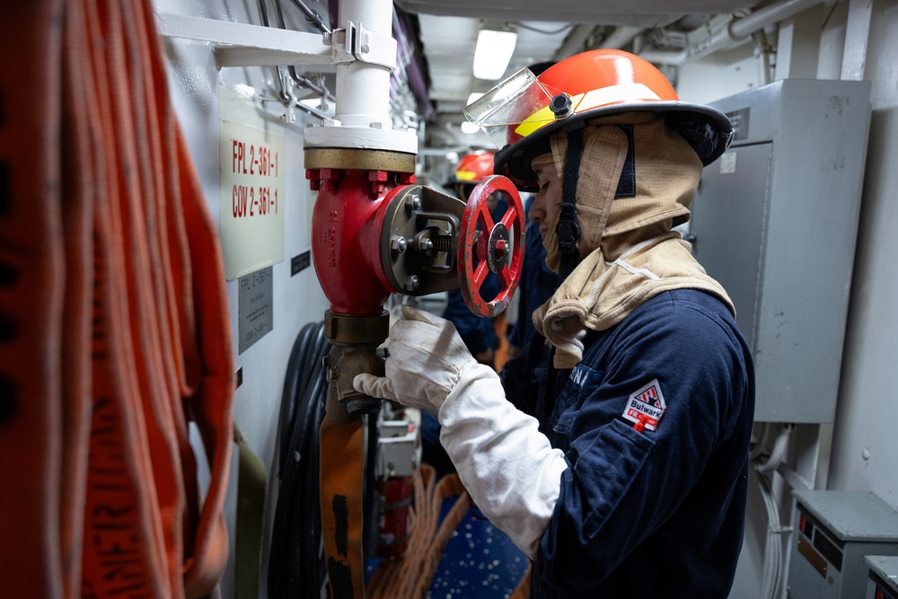 Curtis Wilbur Conduct General Quarters Drill