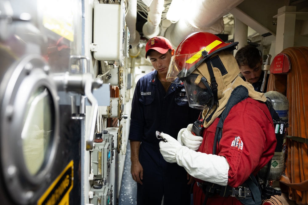 Curtis Wilbur Conduct General Quarters Drill