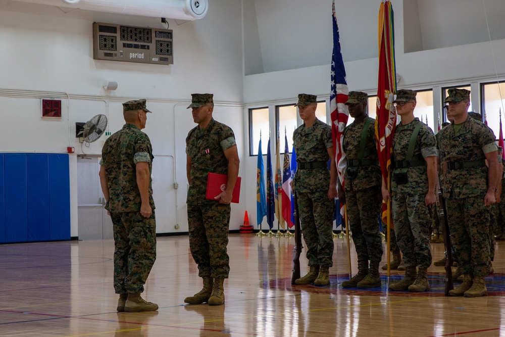 Camp Blaz Sergeant Major Relief Ceremony
