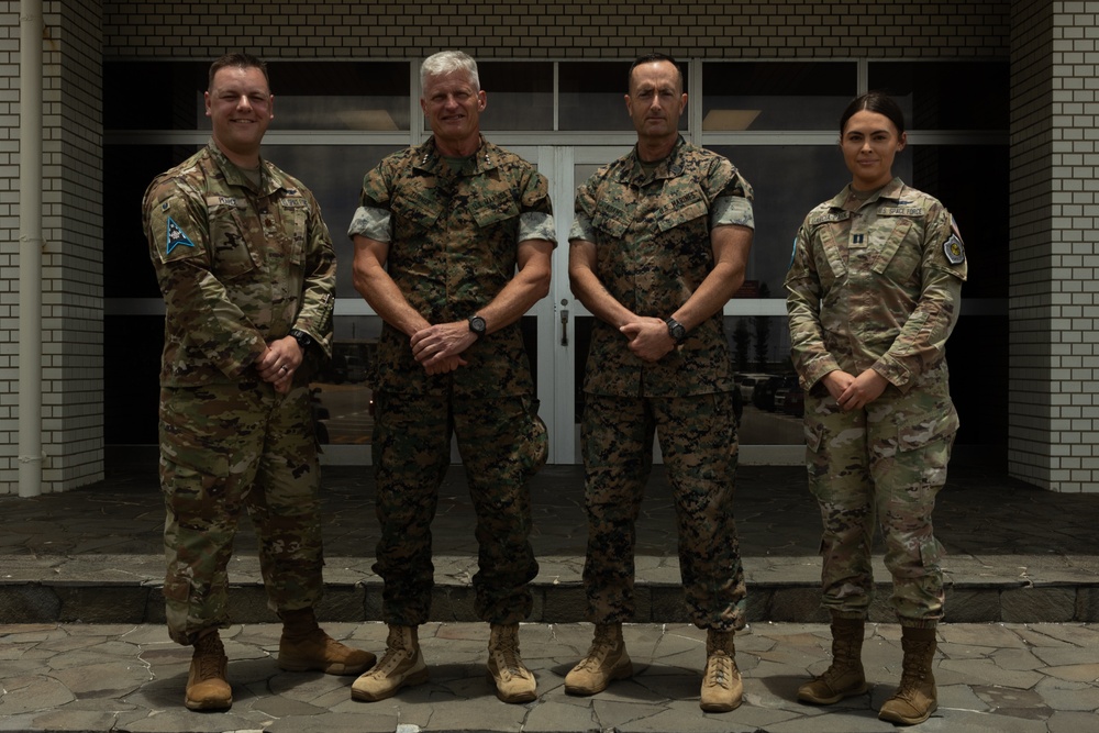 Space Force Guardians Receive Coin at III MEF Headquarters