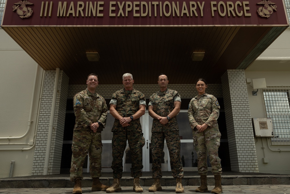 Space Force Guardians Receive Coin at III MEF Headquarters