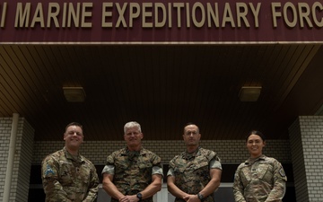 Space Force Guardians Receive Coin at III MEF Headquarters