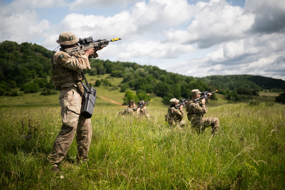 U.S. Army and British soldiers cross-train CUAS during Project Flytrap