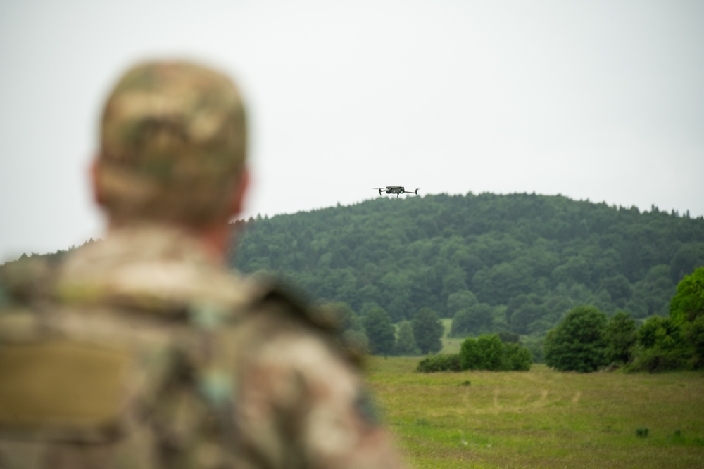 U.S. Army and British soldiers cross-train CUAS during Project Flytrap