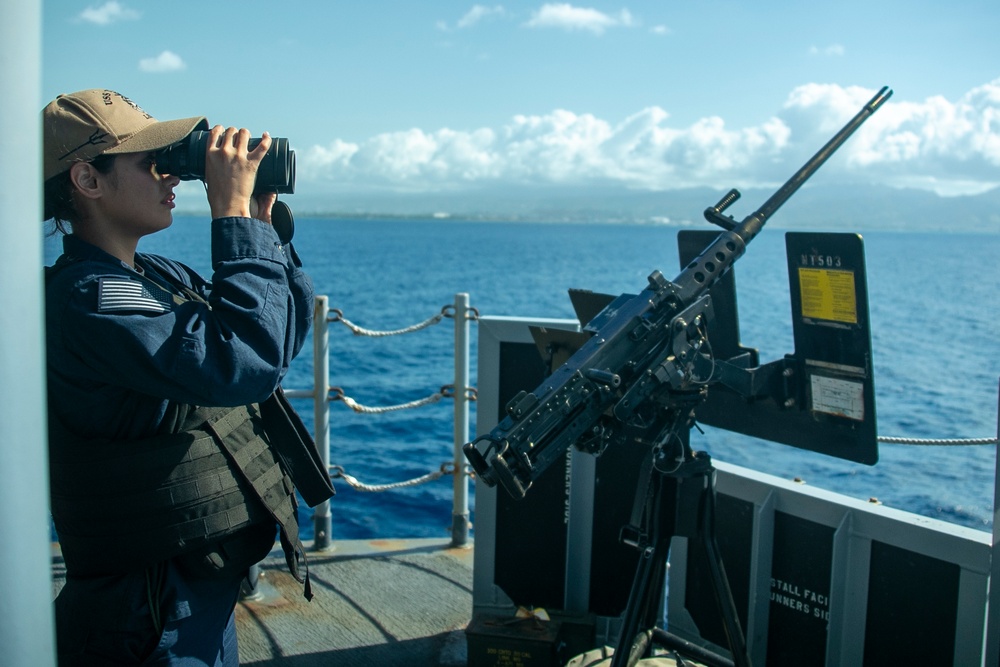 Manning the Rails Aboard USS Tripoli