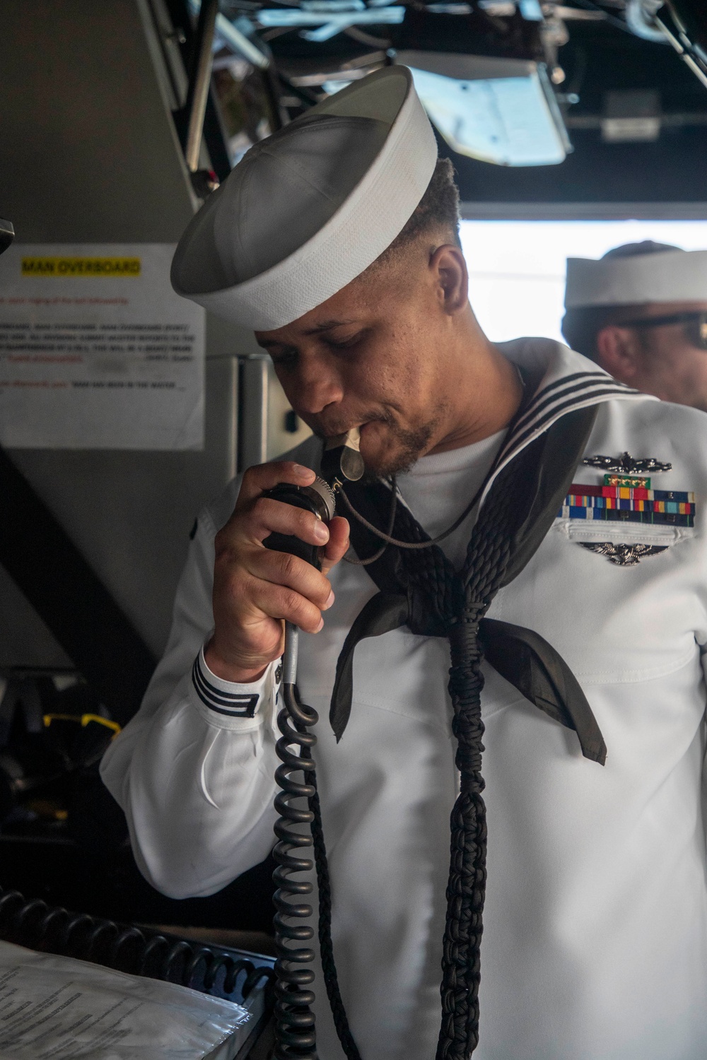 Manning the Rails Aboard USS Tripoli