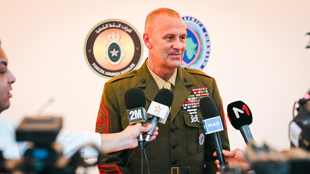 ASELC25 - AFRICOM Senior Enlisted Speaks to Press