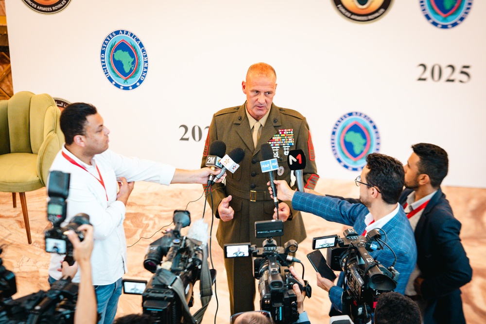 ASELC25 - AFRICOM Senior Enlisted Speaks to Press