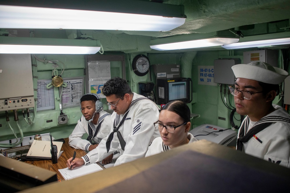 Manning the Rails Aboard USS Tripoli