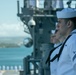 Manning the Rails Aboard USS Tripoli