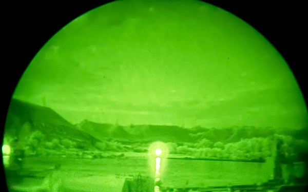 U.S. Soldiers Conduct Limited Visibility Wet Gap Crossing during Saber Guardian 25
