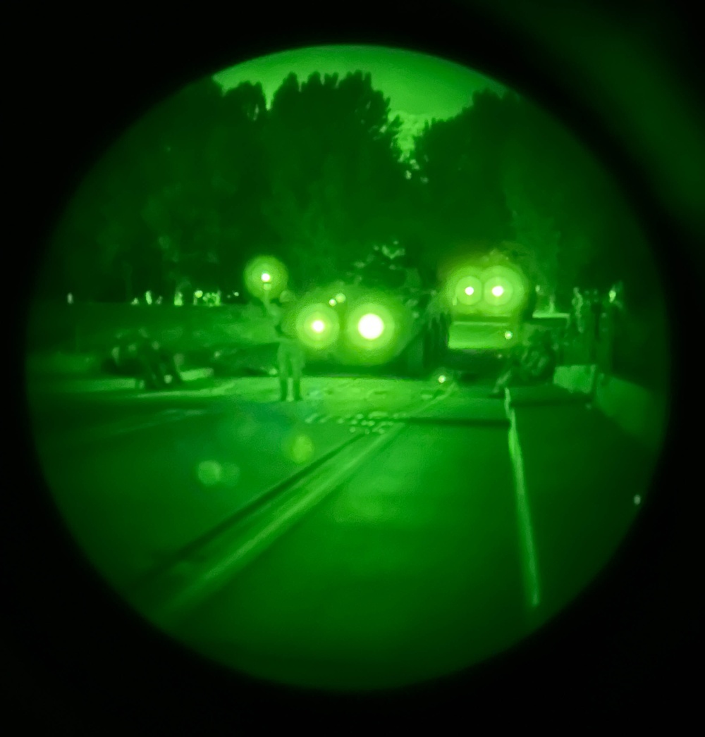 U.S. Soldiers Conduct Limited Visibility Wet Gap Crossing during Saber Guardian 25