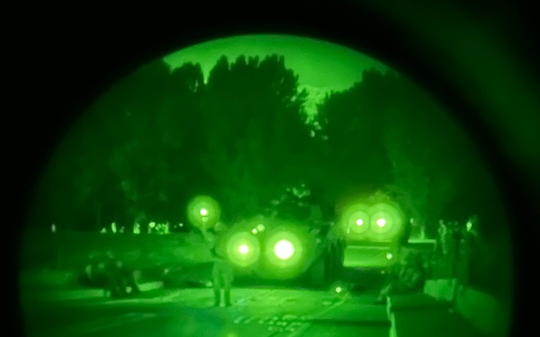 U.S. Soldiers Conduct Limited Visibility Wet Gap Crossing during Saber Guardian 25