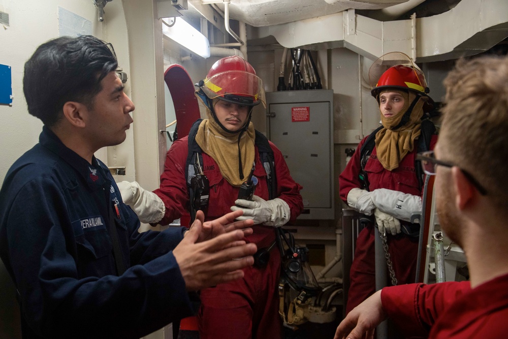 Damage Control Training aboard USS America (LHA 6)