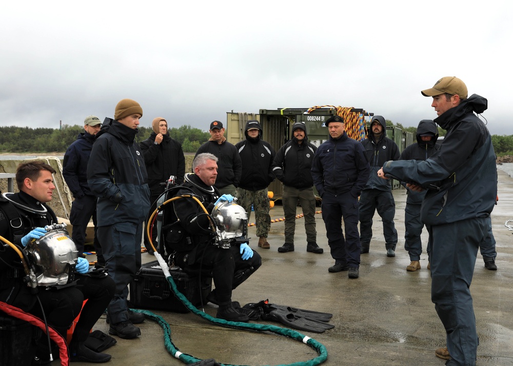 U.S. Navy Divers, Latvian Divers Remove Navigation Hazard During BALTOPS 25