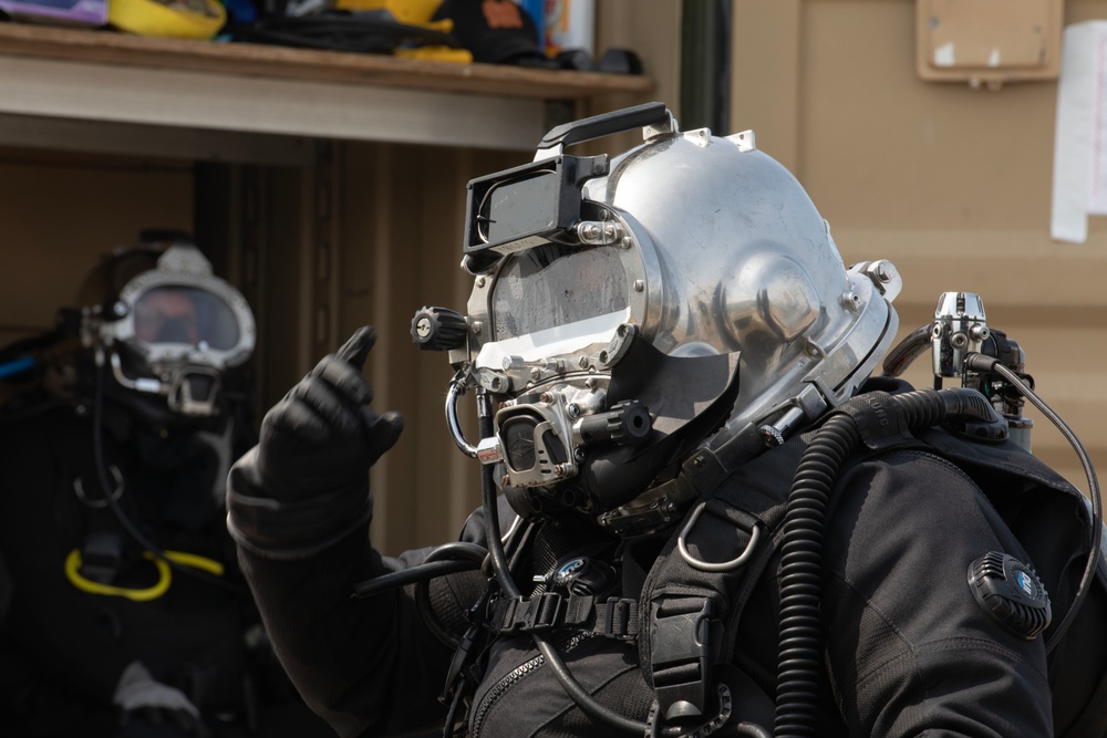U.S. Navy Divers, Latvian Divers Remove Navigation Hazard During BALTOPS 25