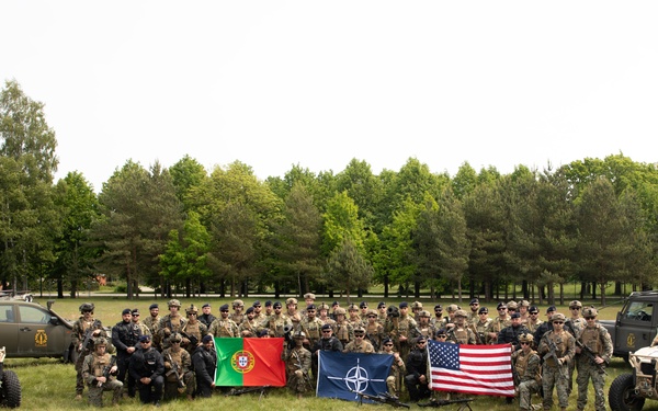 U.S. Marines, Portuguese Troops Unite in Group Photo at BALTOPS 25