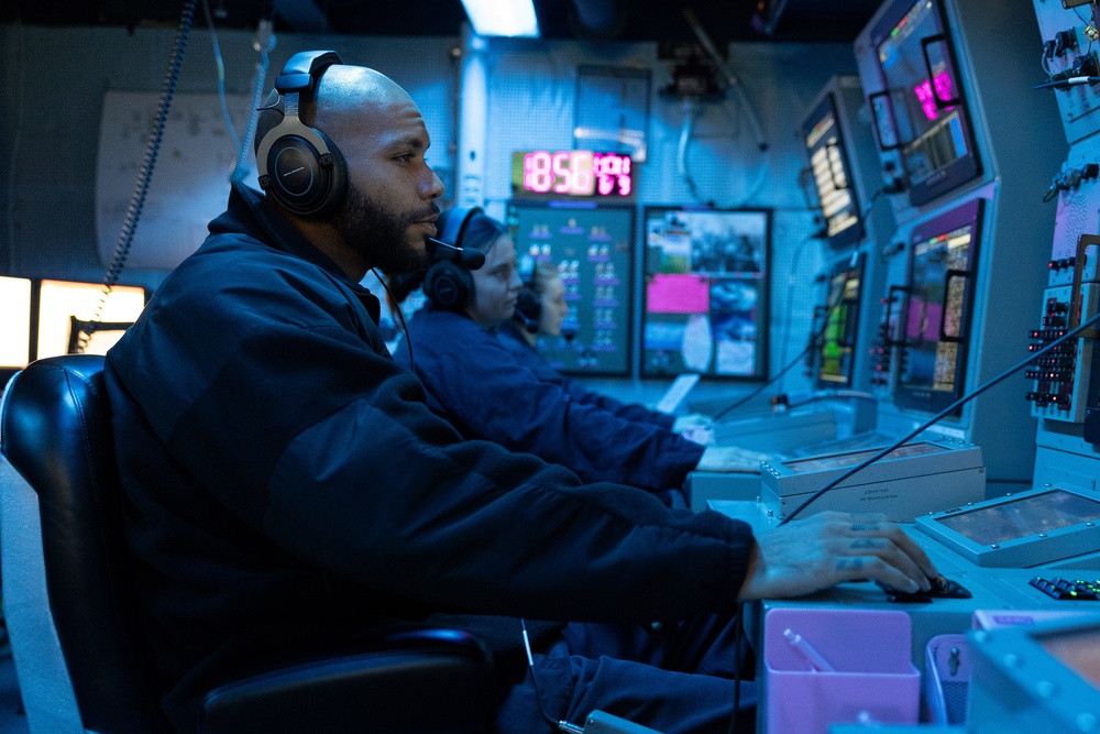 Curtis Wilbur Sailor Stands Watch