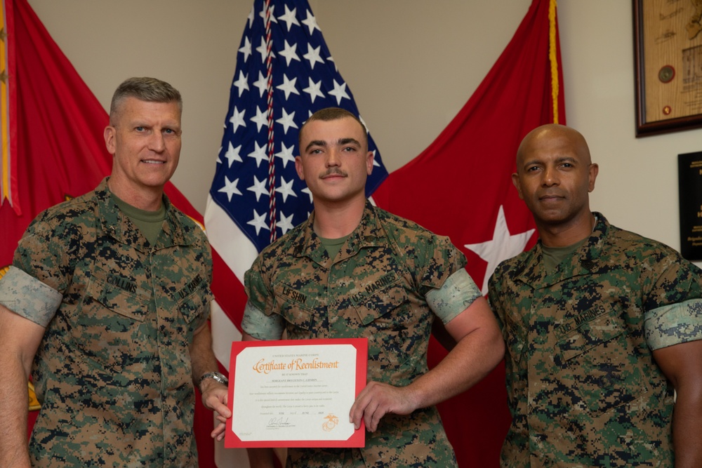 CG Honors Sgt. Lifshin
