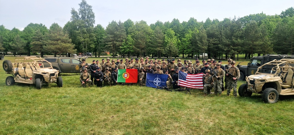 U.S. Marines and Portuguese navy team conduct joint training during BALTOPS 25