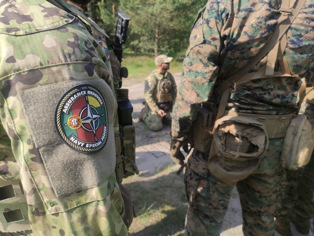 U.S. Marines and Portuguese navy team conduct joint training during BALTOPS 25