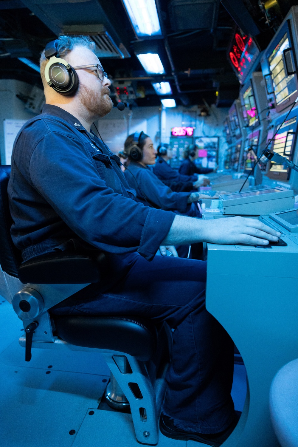 Curtis Wilbur Sailor Stands Watch