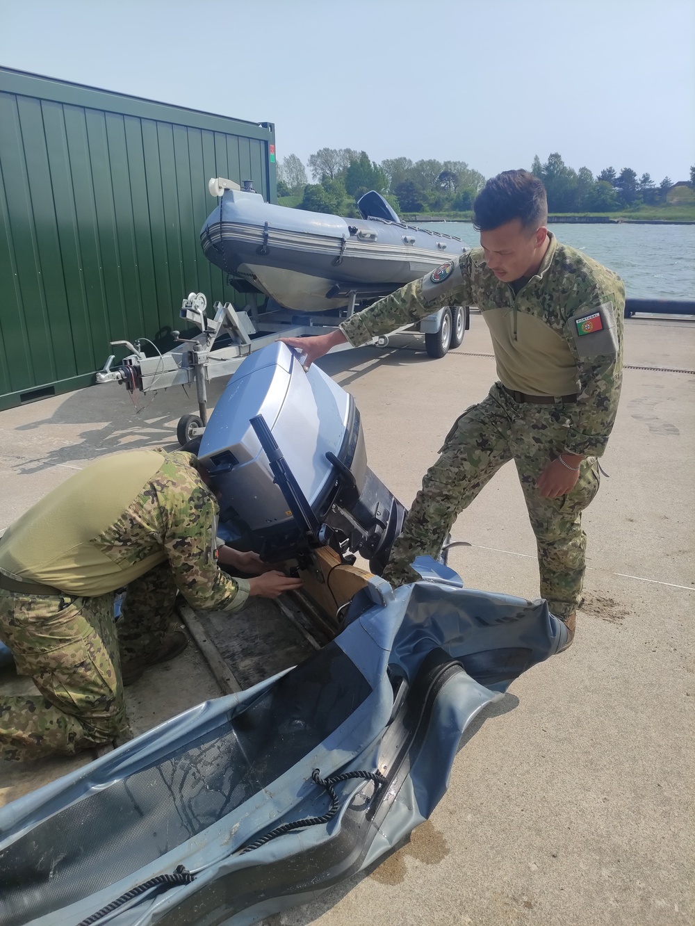 U.S. Marines and Portuguese navy team conduct joint training during BALTOPS 25