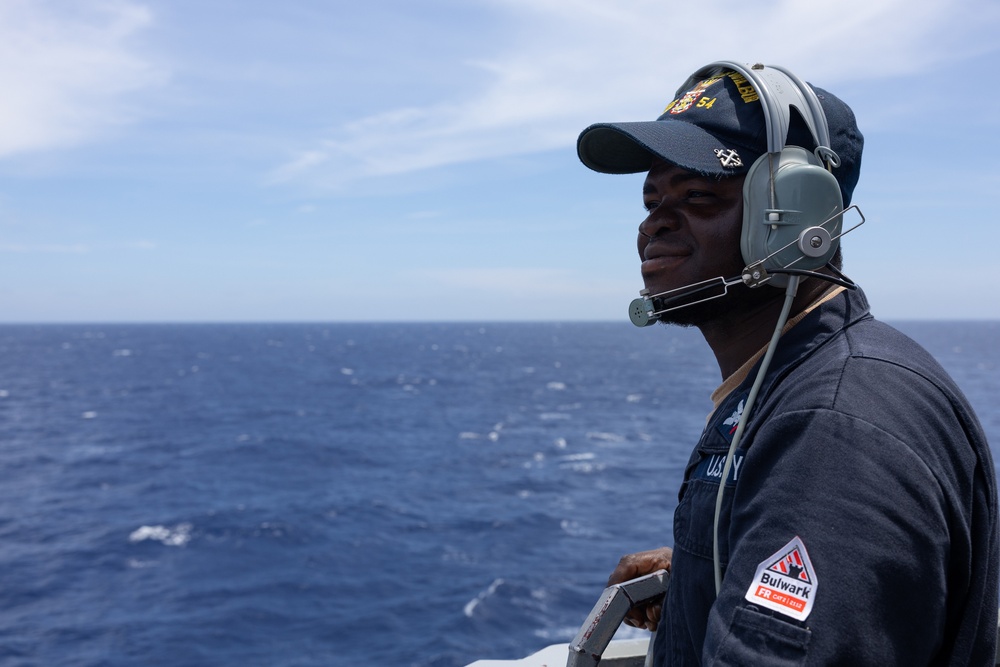 Curtis Wilbur Sailor Stands Lookout