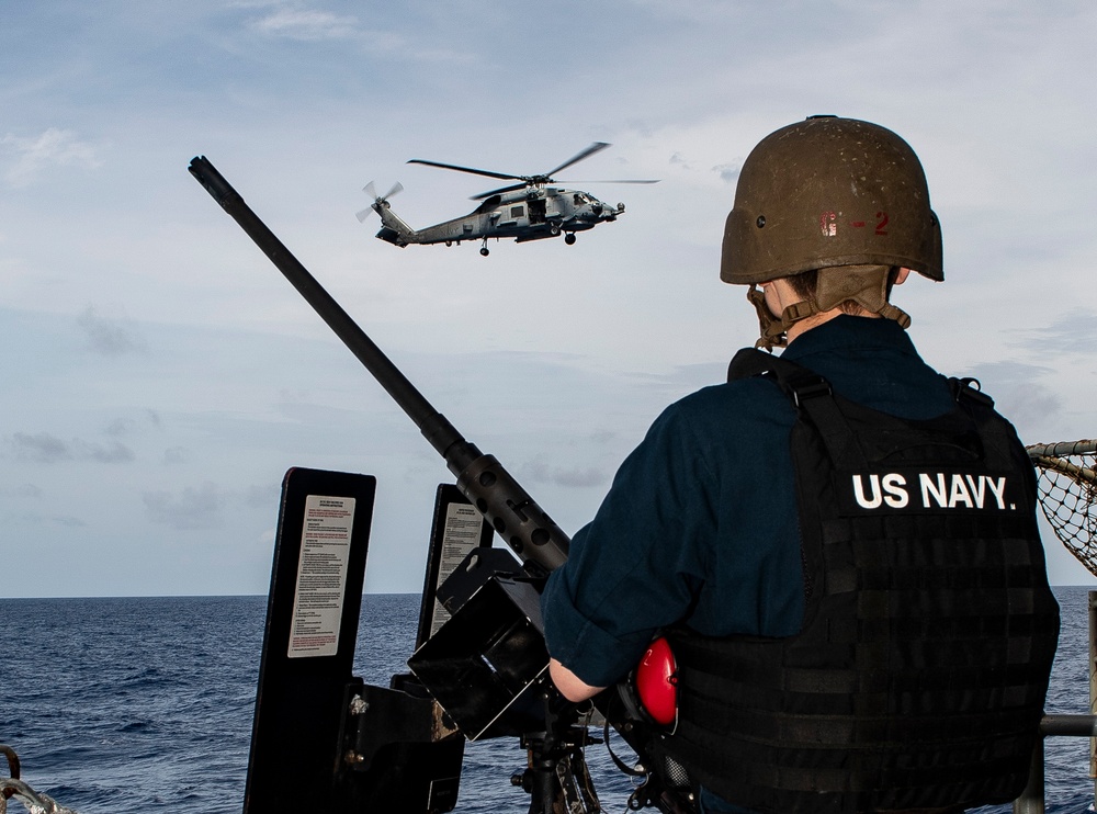 Nimitz Sailor Stands Watch