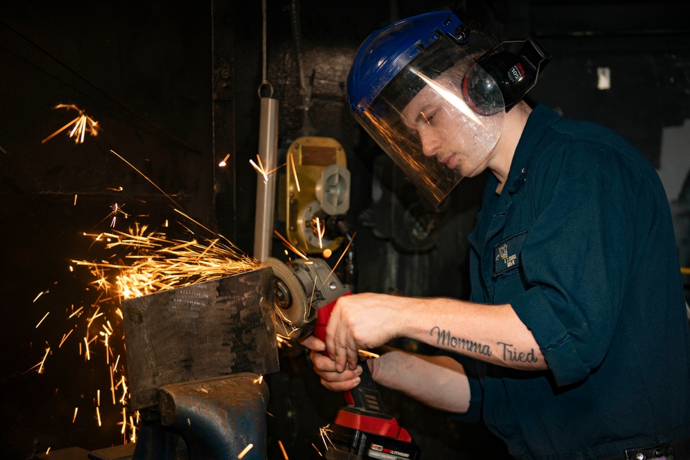 Nimitz Sailor Grinds Stock Metal