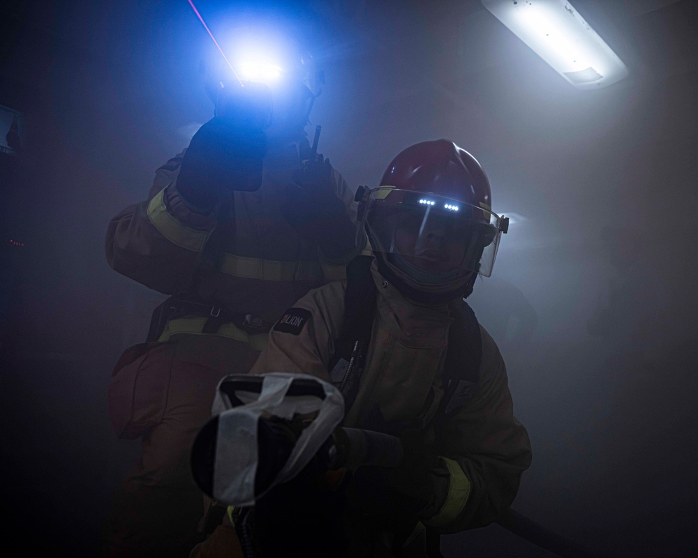 Nimitz Conducts a General Quarters Drill
