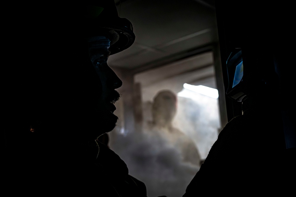 Nimitz Conducts a General Quarters Drill