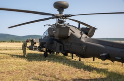 12CAB Soldiers showcase Apache lethality during Saber Guardian 25 [Image 4 of 12]