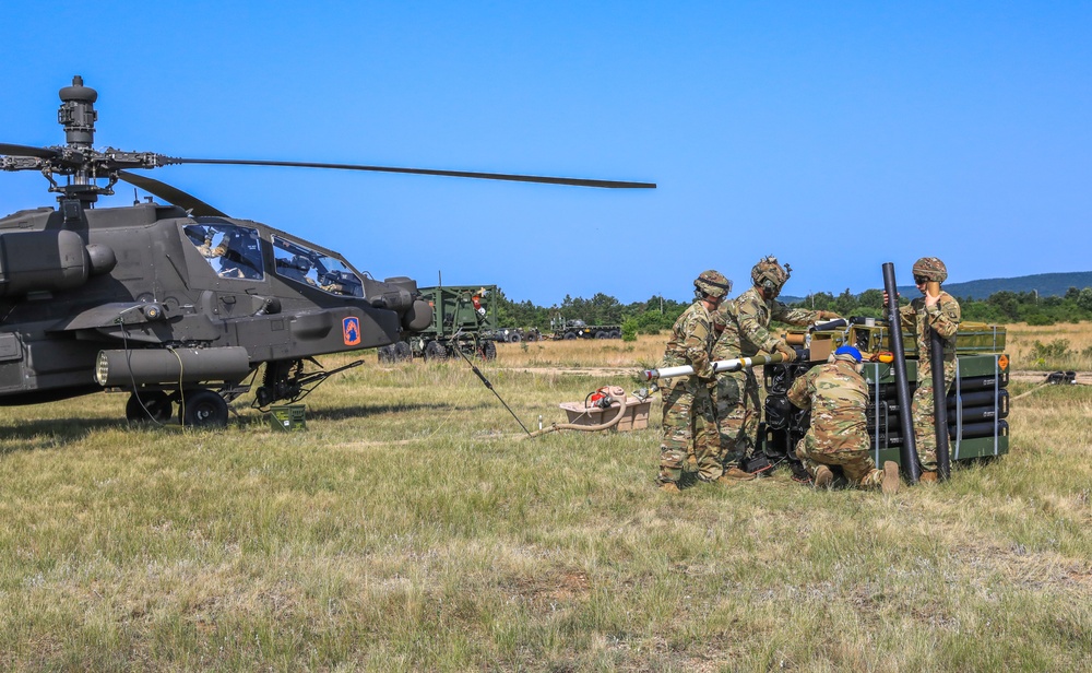 12CAB Soldiers showcase apache lethality during Saber Guardian 25