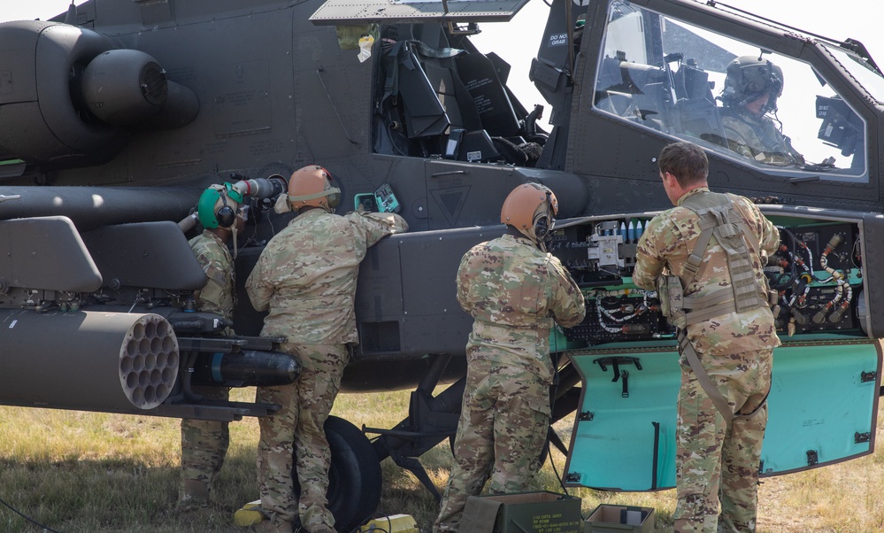 12CAB Soldiers showcase apache lethality during Saber Guardian 25