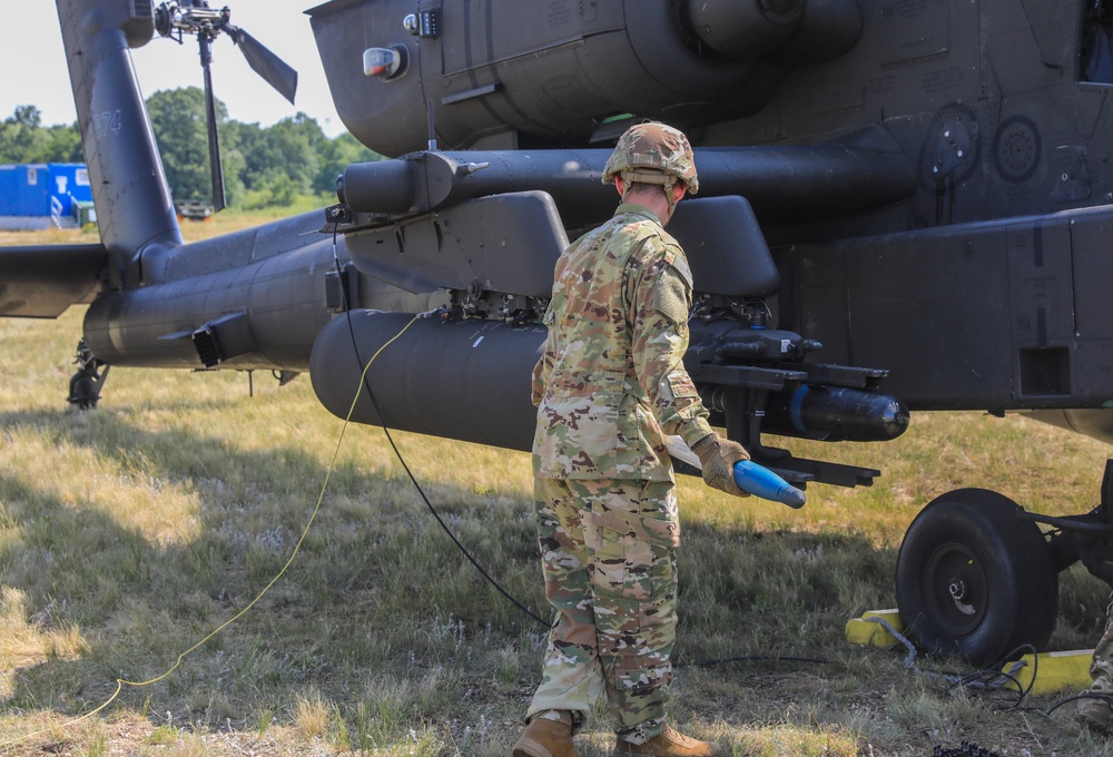 12CAB Soldiers showcase apache lethality during Saber Guardian 25