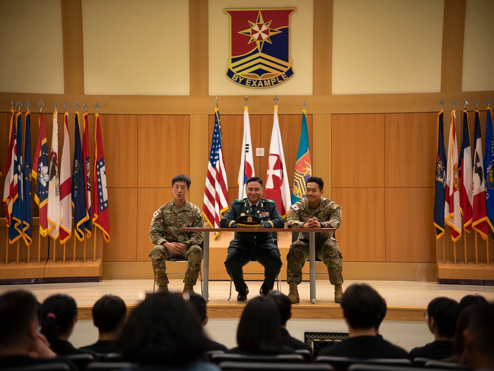 Future ROK military members learn about ROK-U.S. alliance