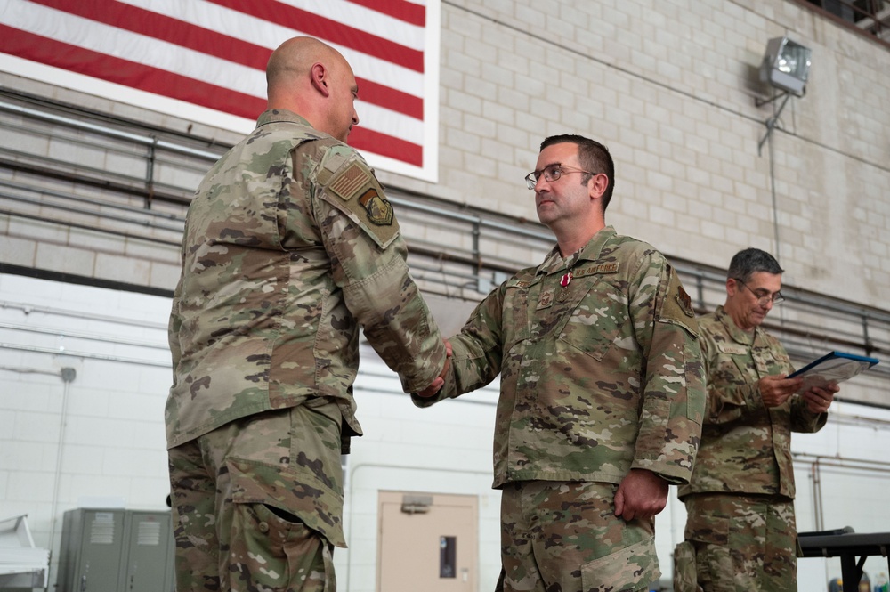 102nd Mission Support Group recognizes Airmen during commander’s call