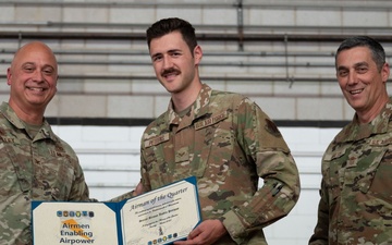 102nd Mission Support Group recognizes Airmen during commander’s call